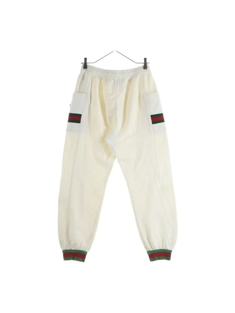 Gucci Sherry Line Logo Patch Jogger Sweatshirt Pants White